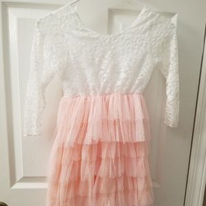 girls lace and tulle dress